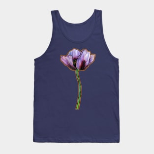 Blue Poppy Tank Top